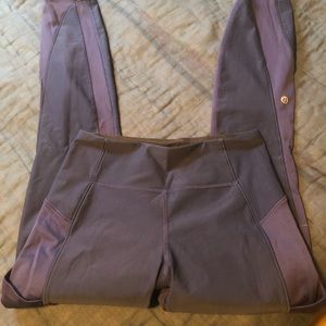 Lululemon fleece lined, compression running leggings